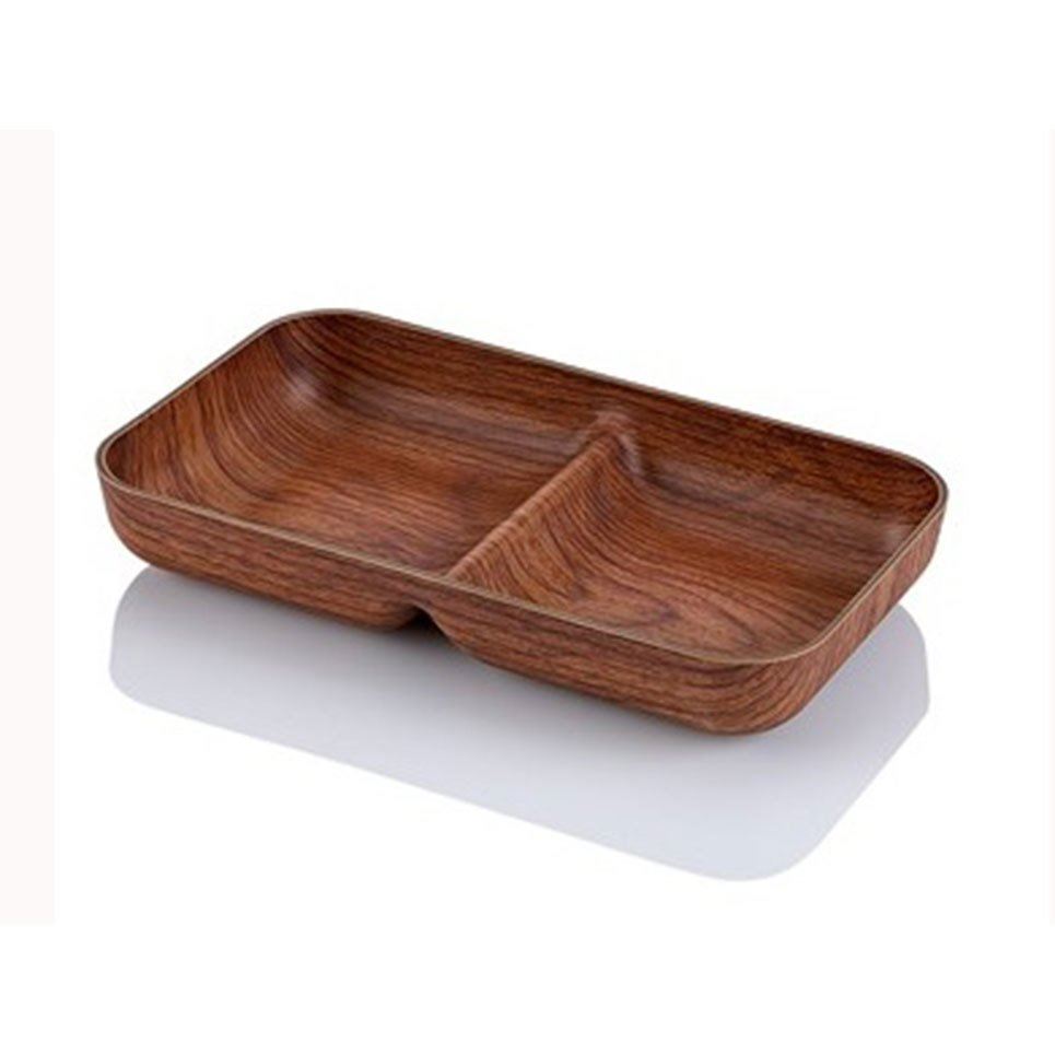 2 Part. Rectangular Nuts Bowl