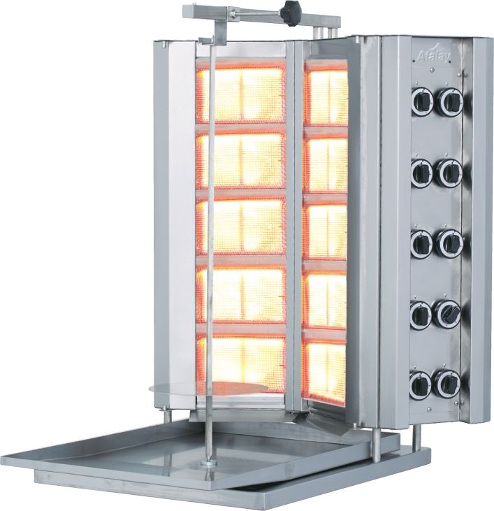 Twin Doner Machine with Gas
