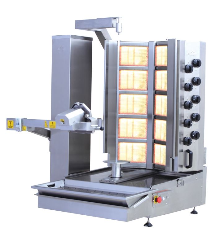 Automatic Doner Machine with Gas Bottom Motor